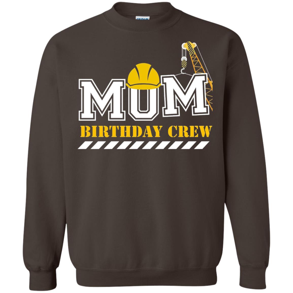 Mom Birthday Crew Mommy T-shirt Dark Chocolate
