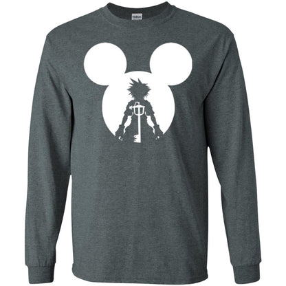 Mickey Lovers T-shirt Disney Kingdom Hearts Dark Heather