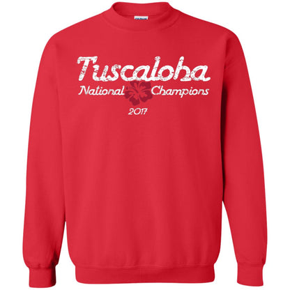 Football T-shirt Alabama Tuscaloha National Champions 2017 Red