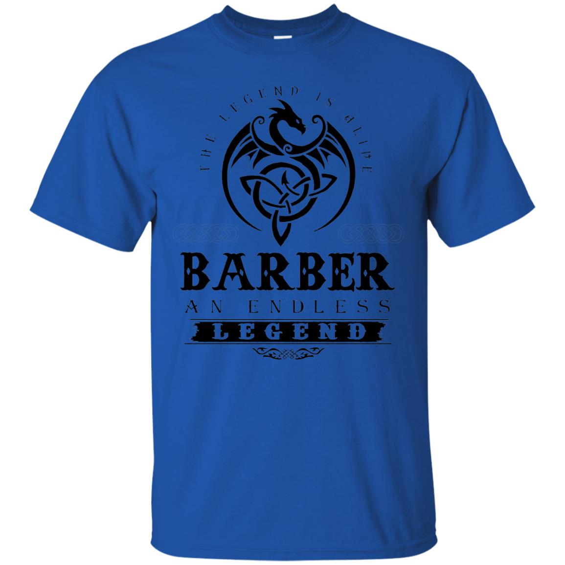 Barber T-shirt The Legend Is Alive Royal