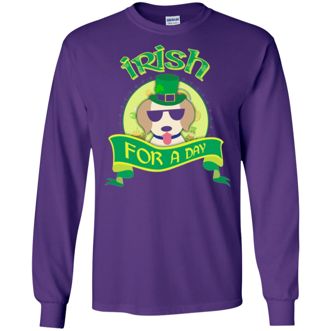 Saint Patrick_s Day 2018 T-shirt Amazing I_m Irish Labrador Purple