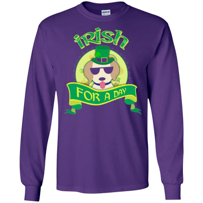Saint Patrick_s Day 2018 T-shirt Amazing I_m Irish Labrador Purple
