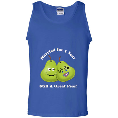 Married For 1 Year Still A Great Pear 1st Anniversary T-shirt Royal