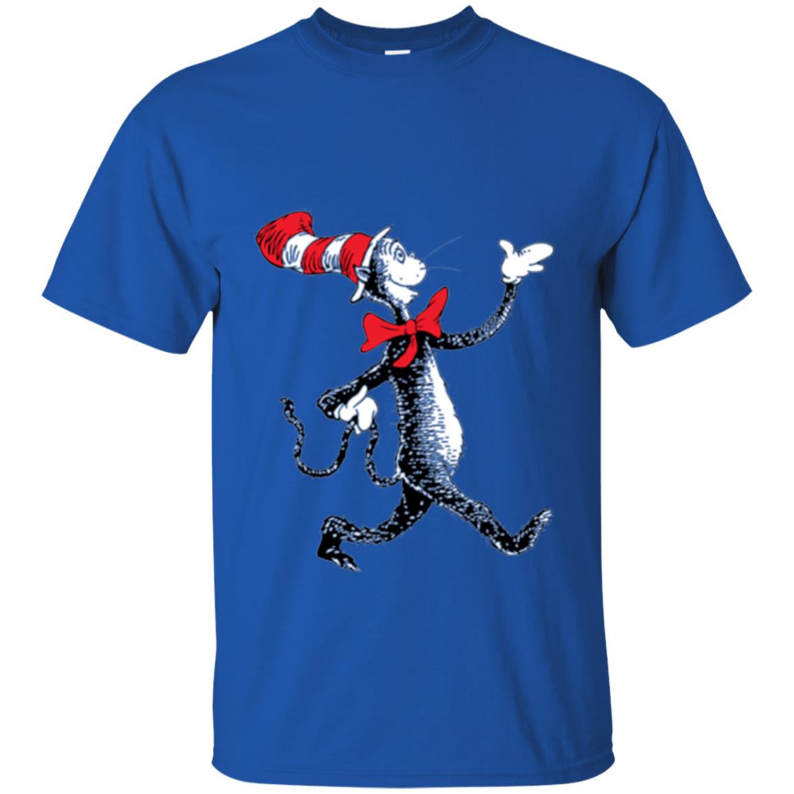 Dr. Seuss Strolling Cat Autism Awareness T-shirt Royal