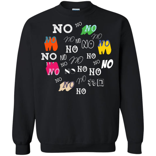 No No No Humor Saying Gift Shirt Black