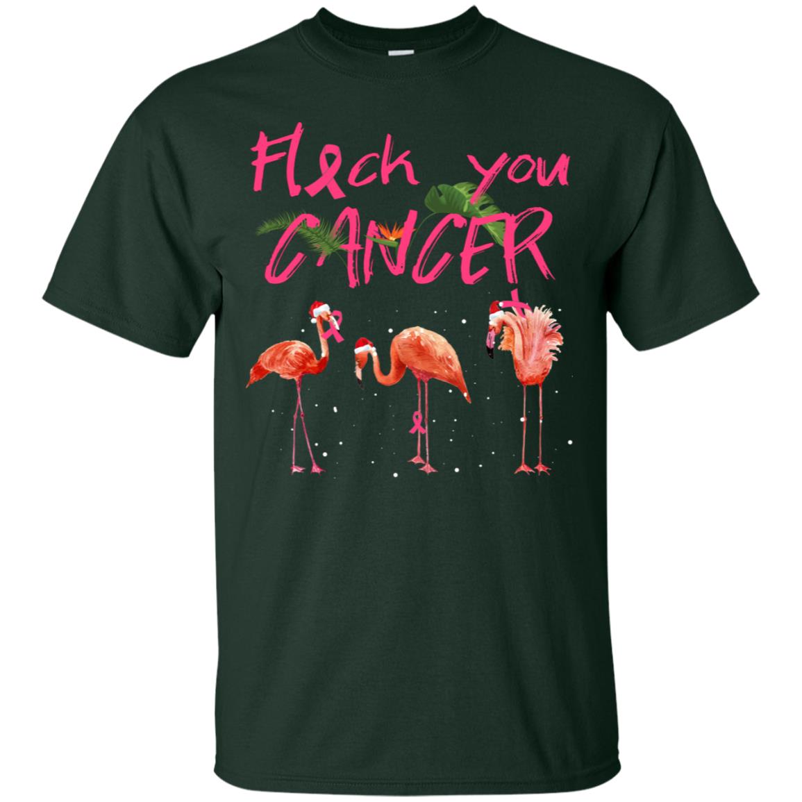 Flock You Cancer Breast Cancer Awareness Gift Shirt Forest