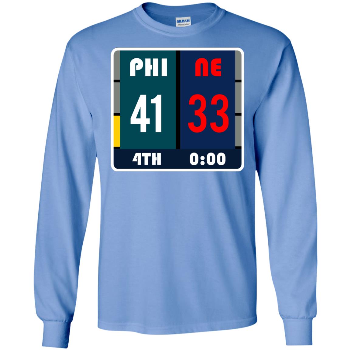 Football Philadelphia T-shirt Eagles Vs New England Carolina Blue