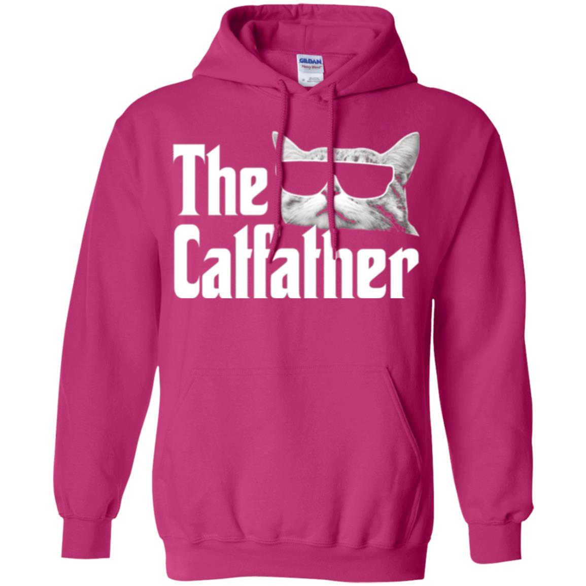 Funny Gift Shirt For Cat Daddy The Catfather T-shirt Heliconia