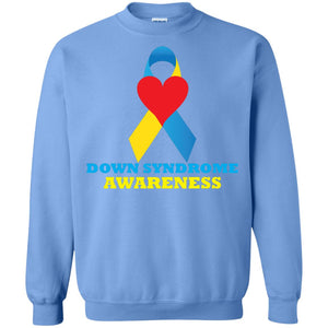 Yellow And Blue Ribbon Down Syndrome Awareness T-shirt