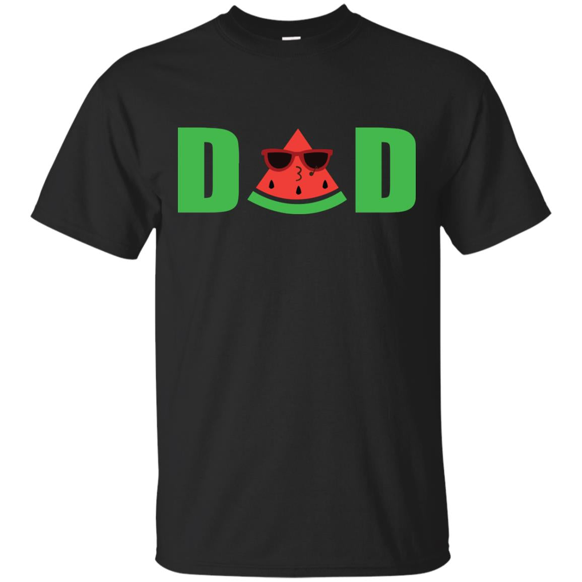 Dad Watermelon Funny Summer Melon Fruit Shirt For Daddy Black