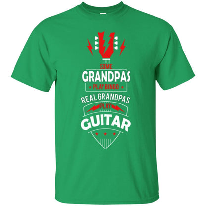 Papa T-shirt Some Grandpas Play Bingo Real Grandpas Play Guitar T-shirt