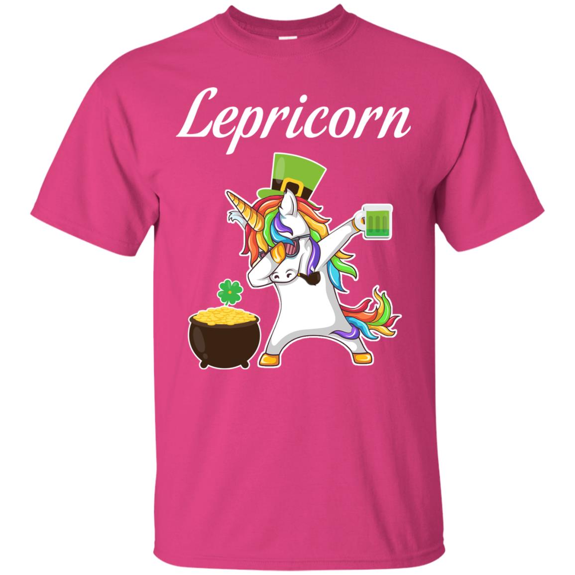 Lepricorn Saint Patrick's Day T-shirt Heliconia