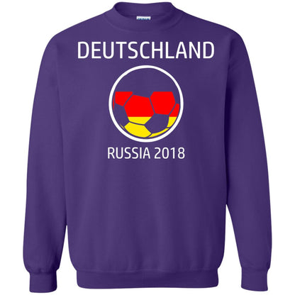 Deutschland Team Russia 2018 Soccer Fan T-shirt Purple