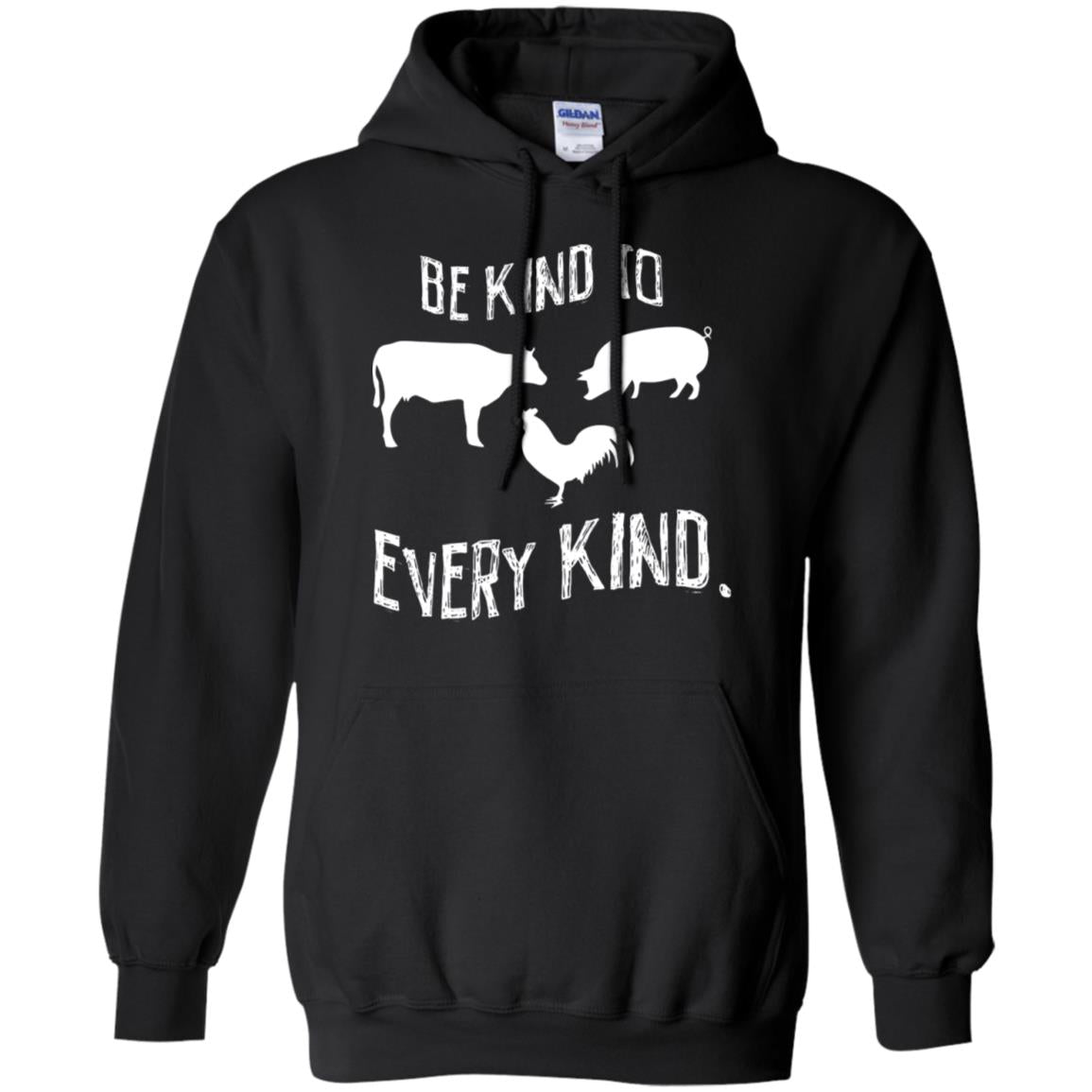 Be Kind To Every Kind Kindness Vegetarian Animal Lovers Gift Shirt Black
