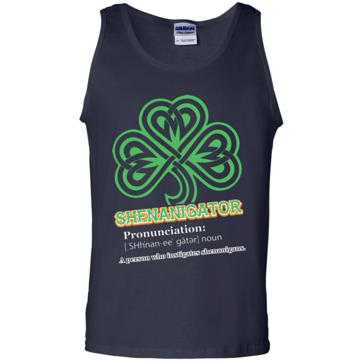 Saint Patrick's Day T-shirt Shenanigator A Person Who Instigates Shenanigans Navy