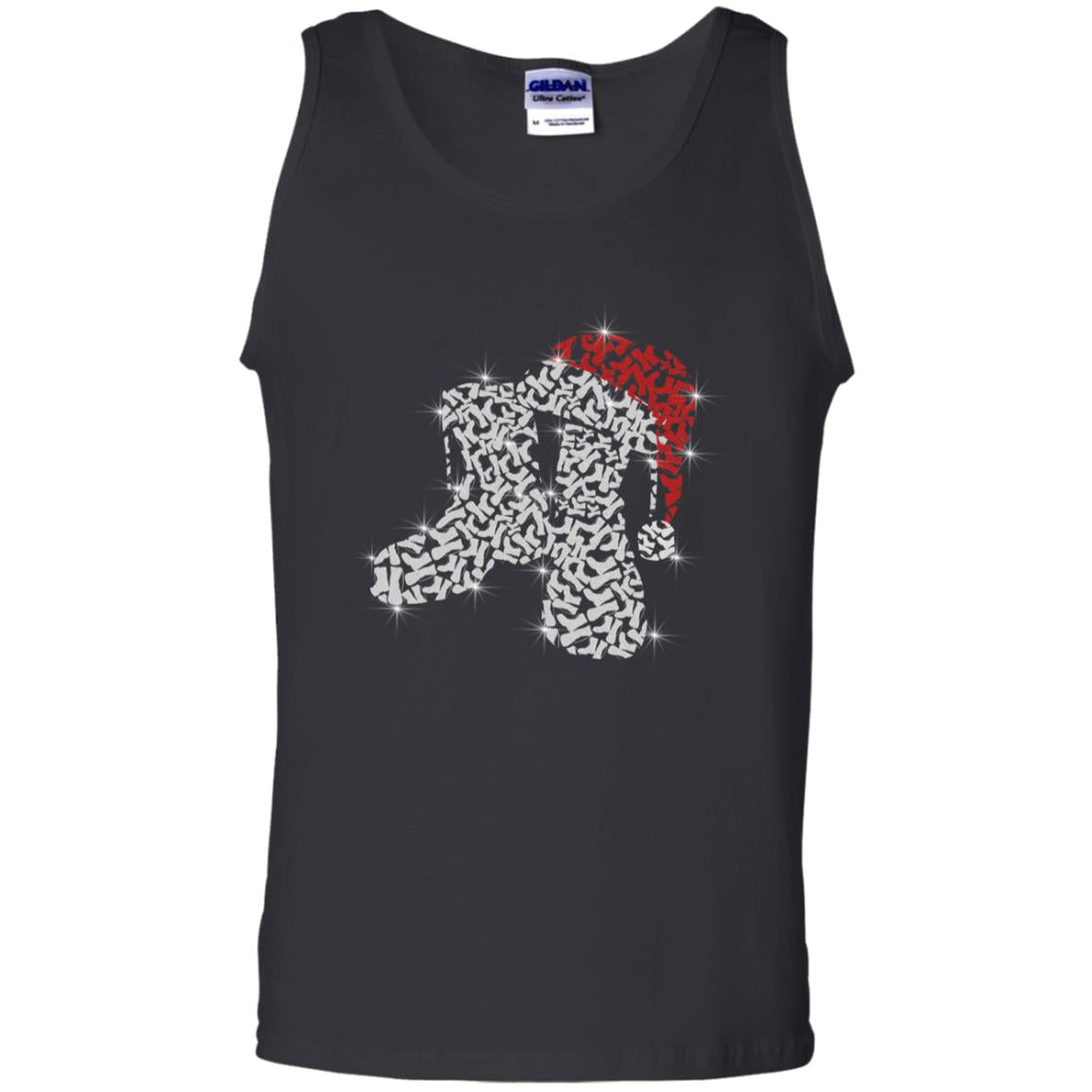 Veteran Boot With Santa Hat Merry Christmas Gift Shirt For Mens Womens Black