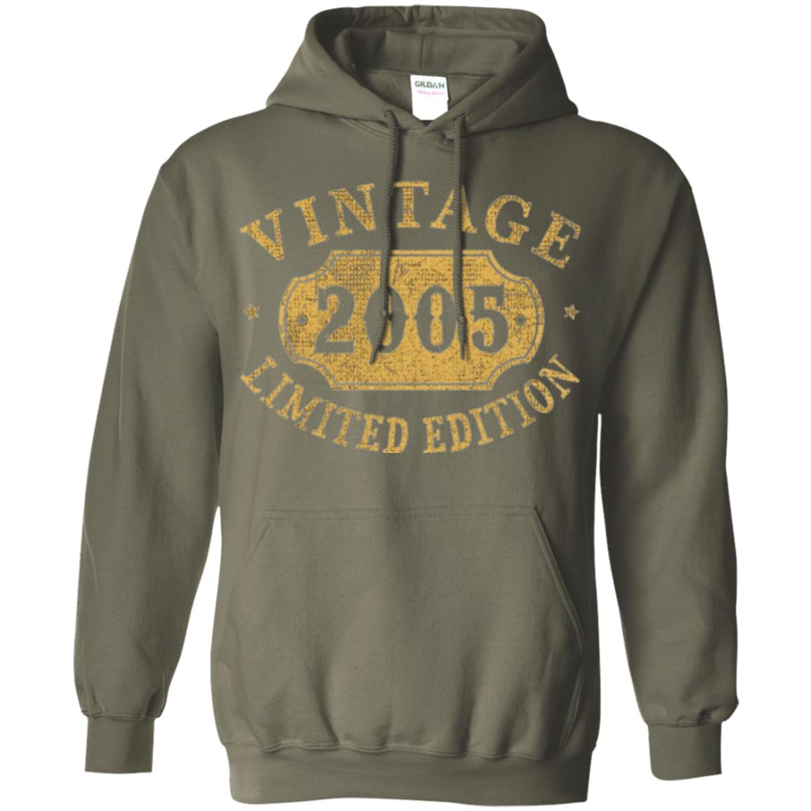 Brithday T-shirt Vintage 2005 Limited Edition Military Green