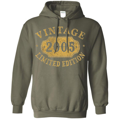 Brithday T-shirt Vintage 2005 Limited Edition Military Green