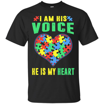 Autism Awareness Shirt He Is My Heart Black