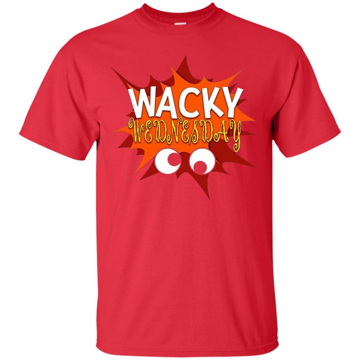 Wacky Wednesday Googly Eyes Silly T-shirt Red