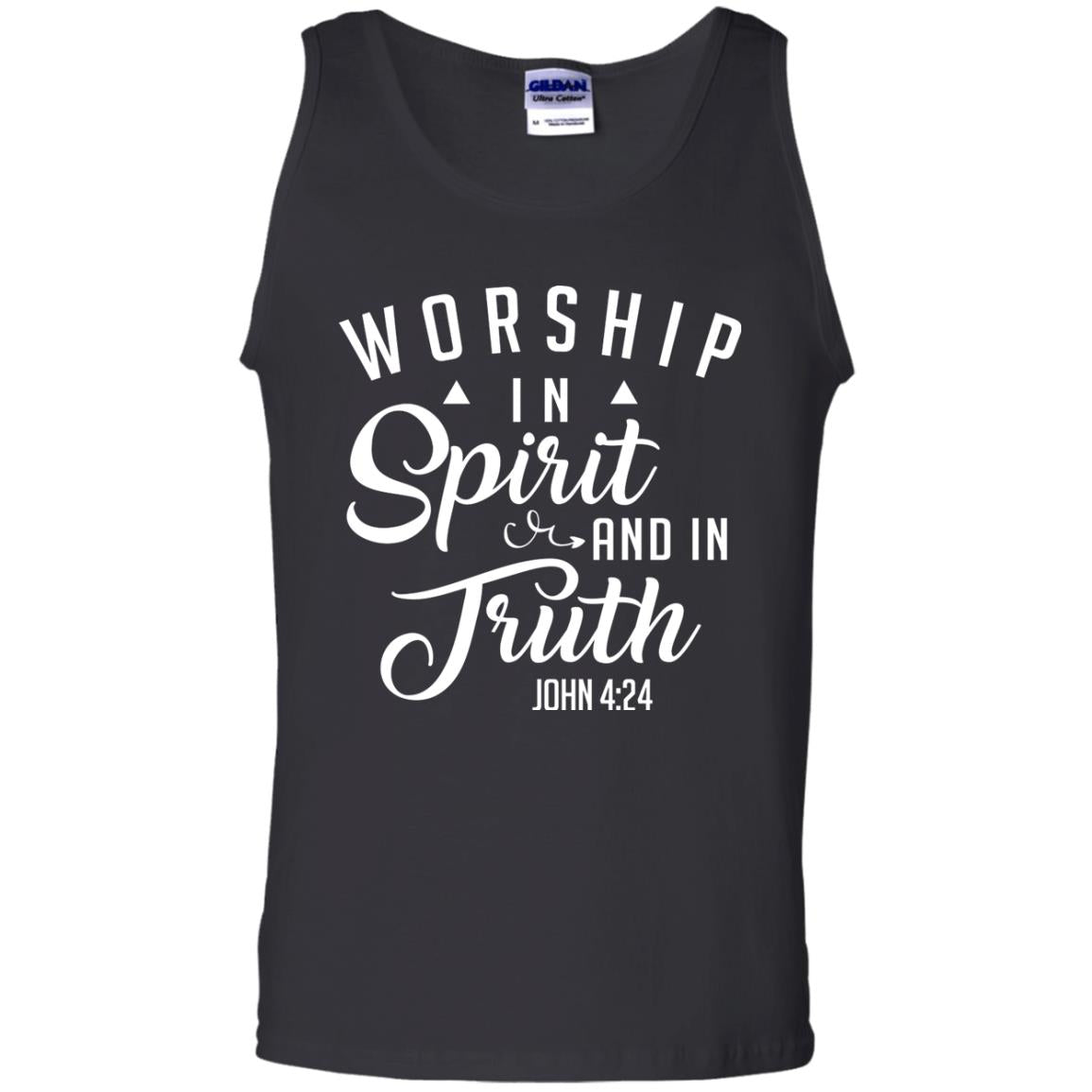 Christian T-shirt Worship In Spirit And In Truth Black