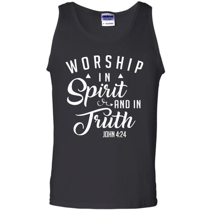 Christian T-shirt Worship In Spirit And In Truth Black