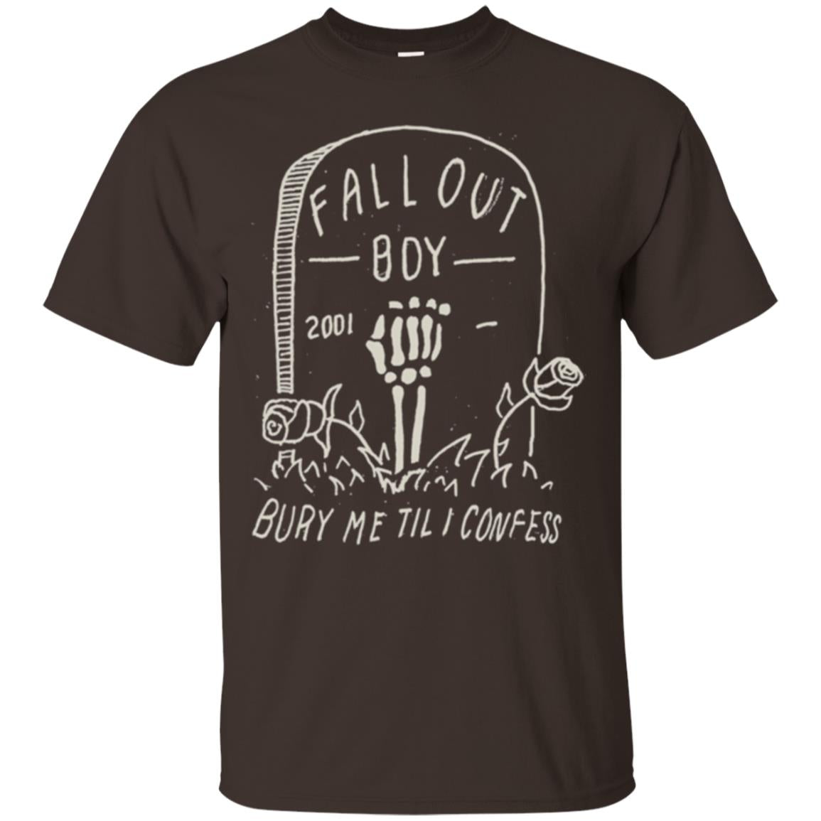 Fall Out Boy Bury Me Till I Confess T-shirt Dark Chocolate