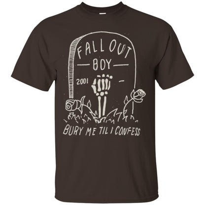Fall Out Boy Bury Me Till I Confess T-shirt Dark Chocolate