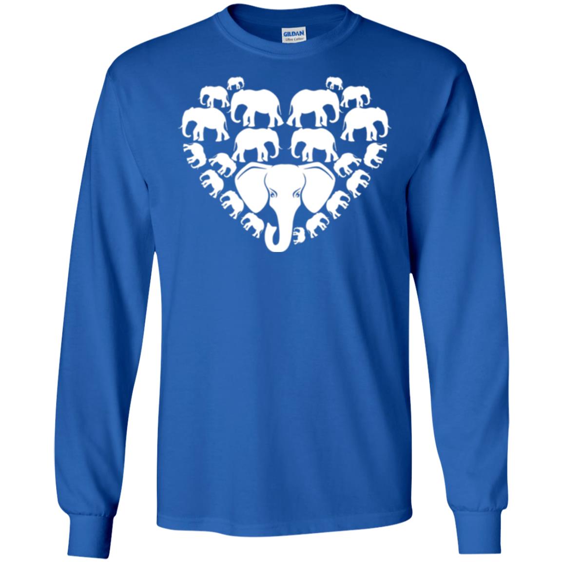 Elephant Lovers T-shirt Special Elephant Heart Royal