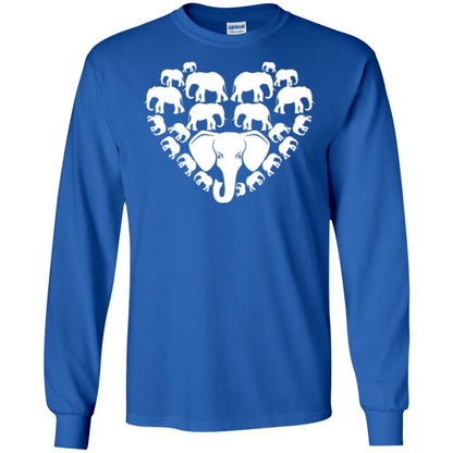 Elephant Lovers T-shirt Special Elephant Heart Royal