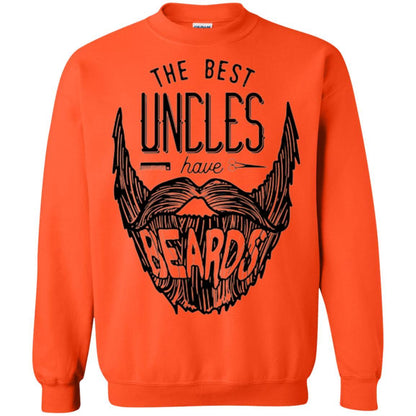 Funny Uncle T-shirt The Best Uncles Have Beards Orange