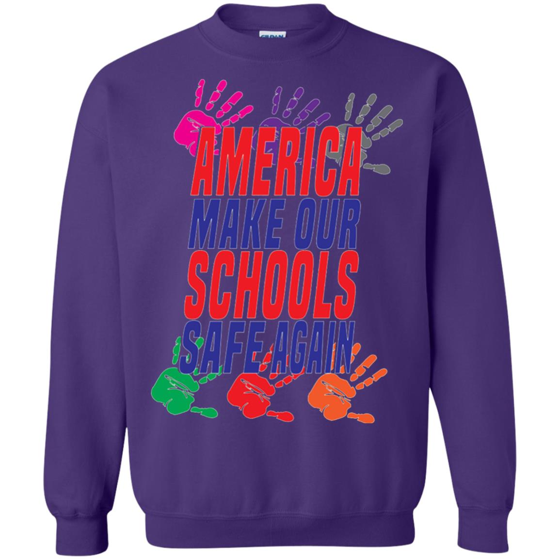 America Make Our Schools Safe Again Gu Control T-shirt Purple