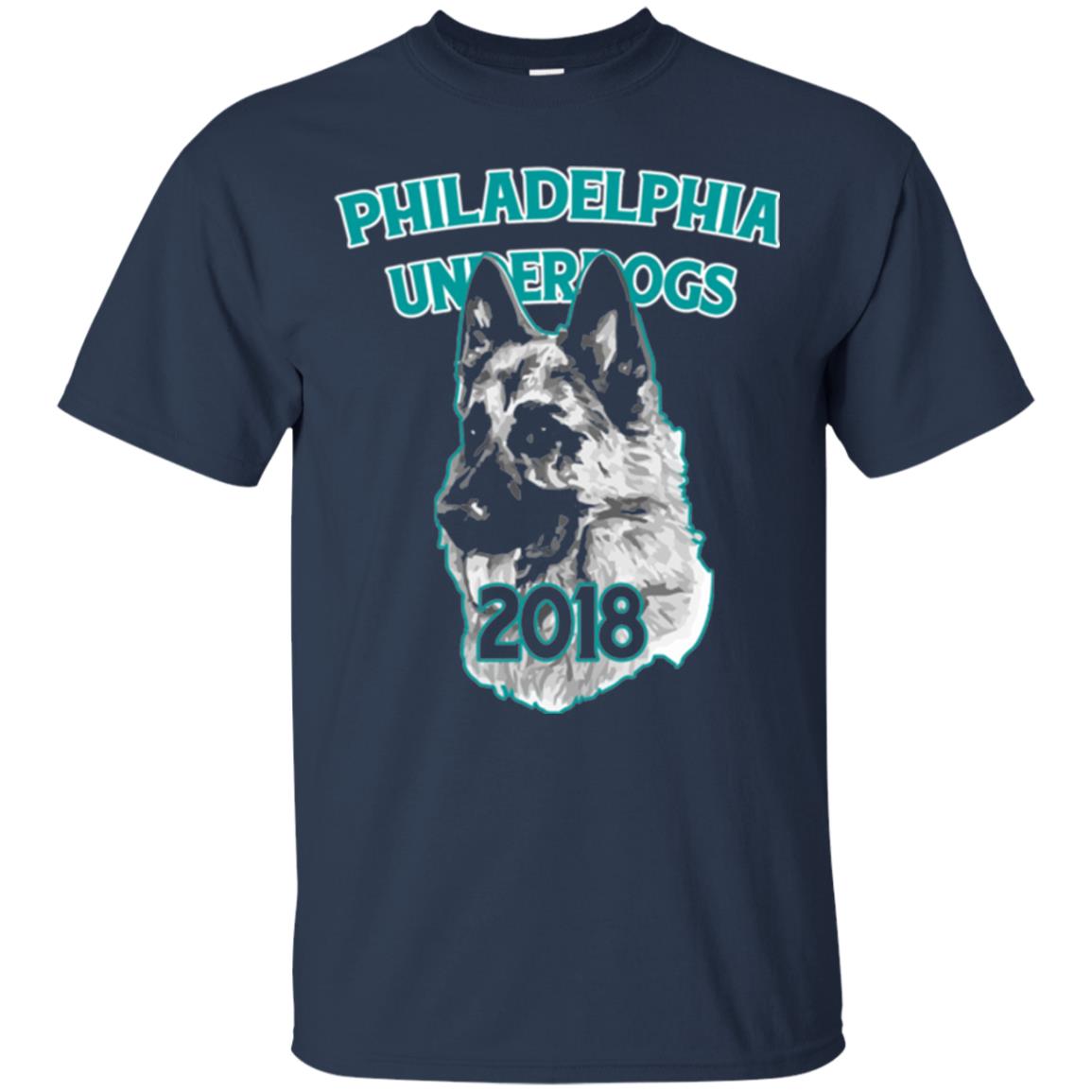Dog Lover T-shirt Philadelphia Underdogs Celebration 2018 T-shirt Navy