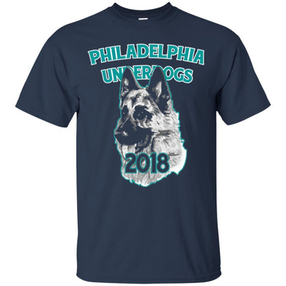 Dog Lover T-shirt Philadelphia Underdogs Celebration 2018 T-shirt Navy