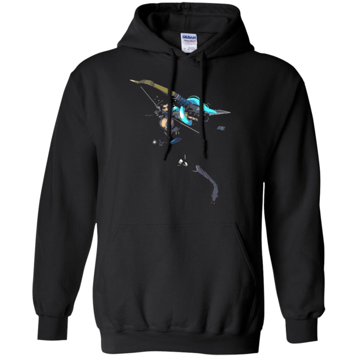 Overwatch Hanzo Dragonstrike Spray T-shirt Black