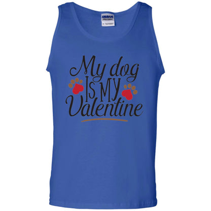 Happy Valentine_s Day T-shirt My Dog Is My Valentine Royal