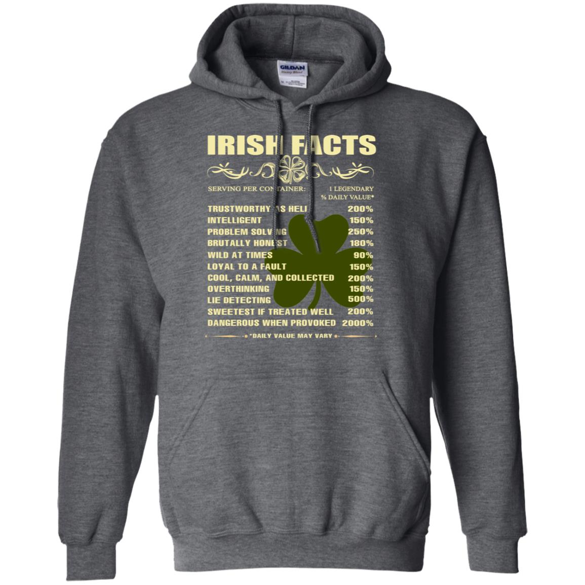 Irish Facts Intelligent Problem Solving Shirt Dark Heather