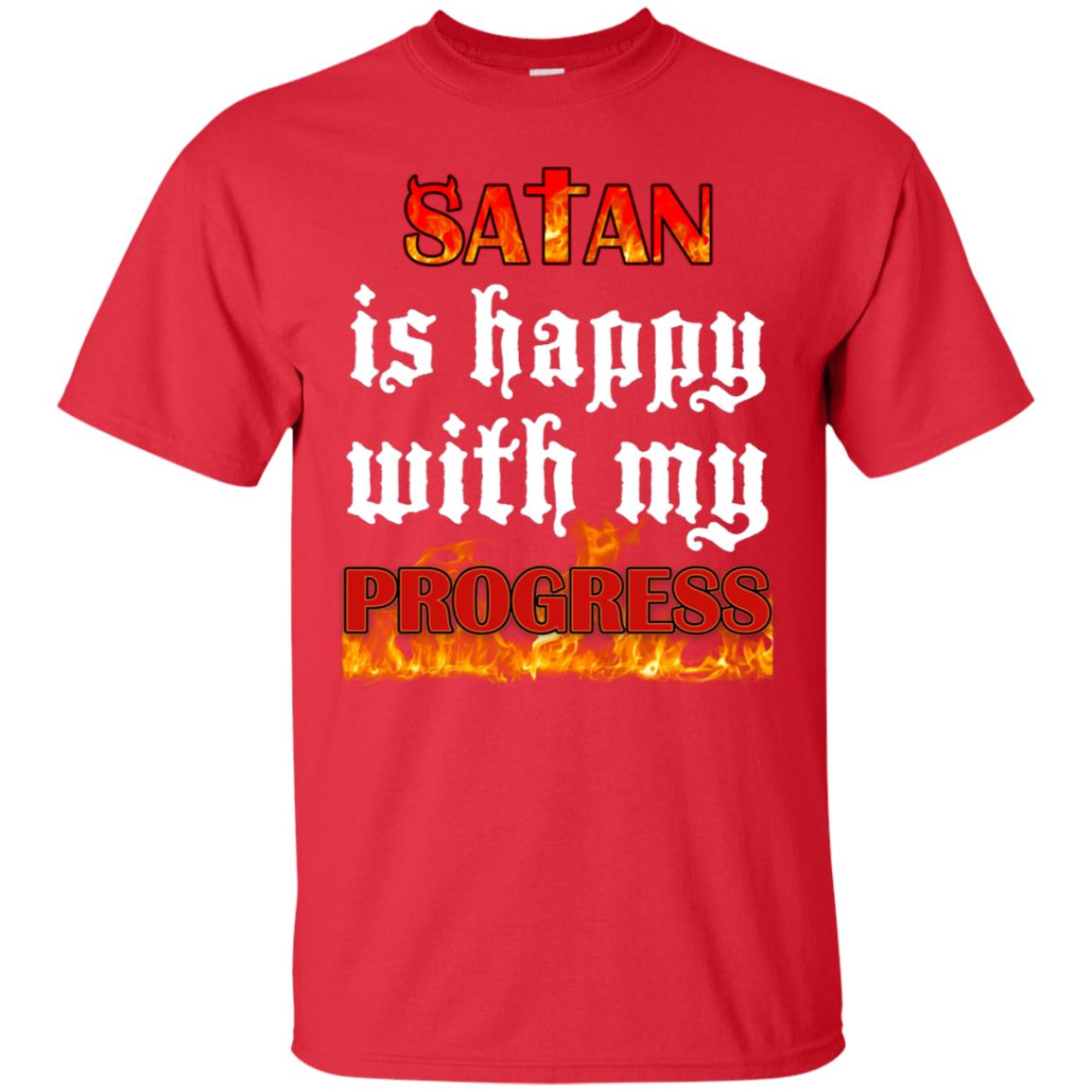 Santa Is Happy With My Progress Shirt Red