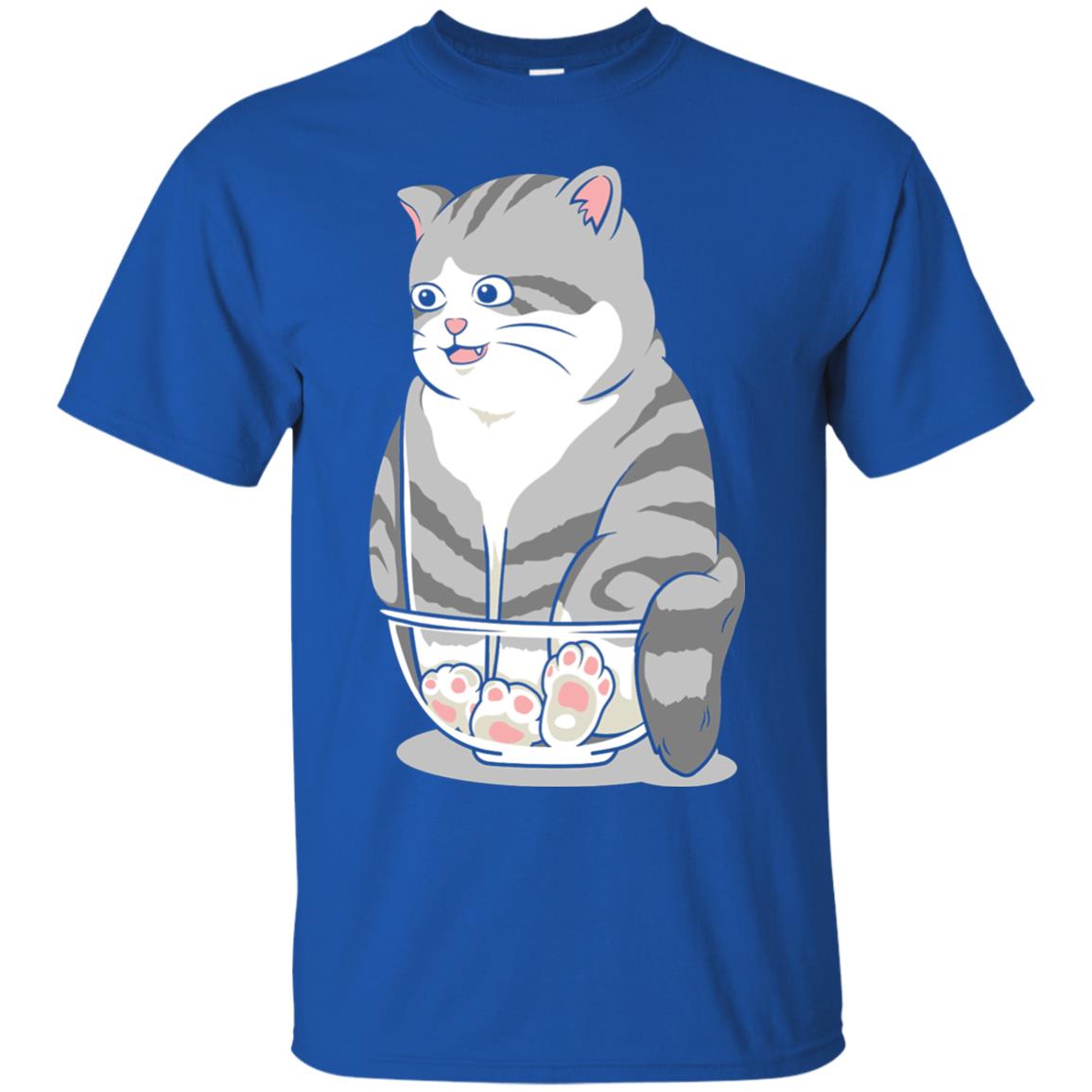 Cat Smile Cat Lover T-shirt Royal