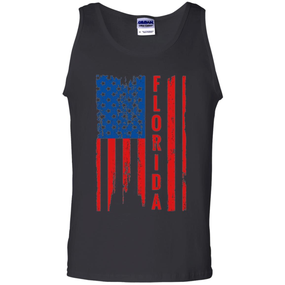 Florida State T-shirt American Flag Black