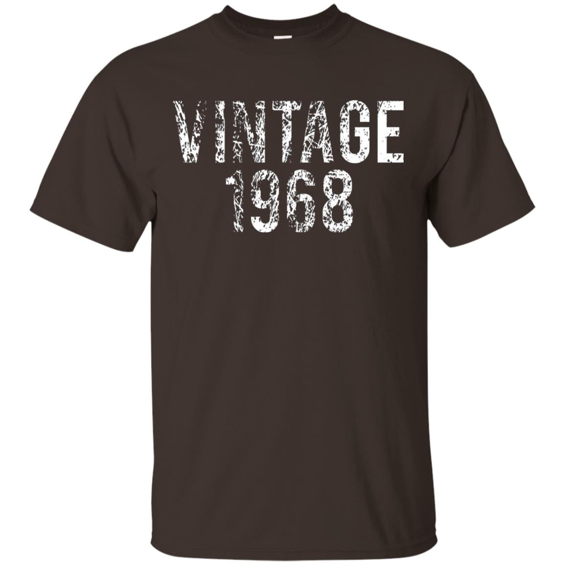 Vintage 1968 50th Birthday Shirt Dark Chocolate