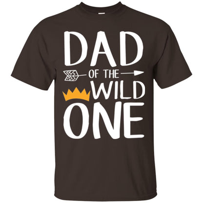 Dad Of The Wild One Daddy T-shirt Dark Chocolate