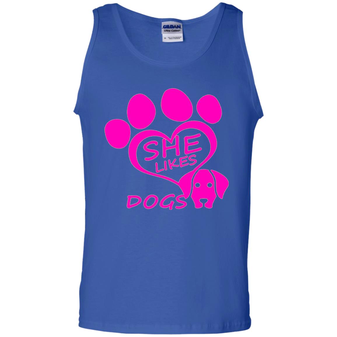 Dog Lovers Shirt She Likes Dogs Royal