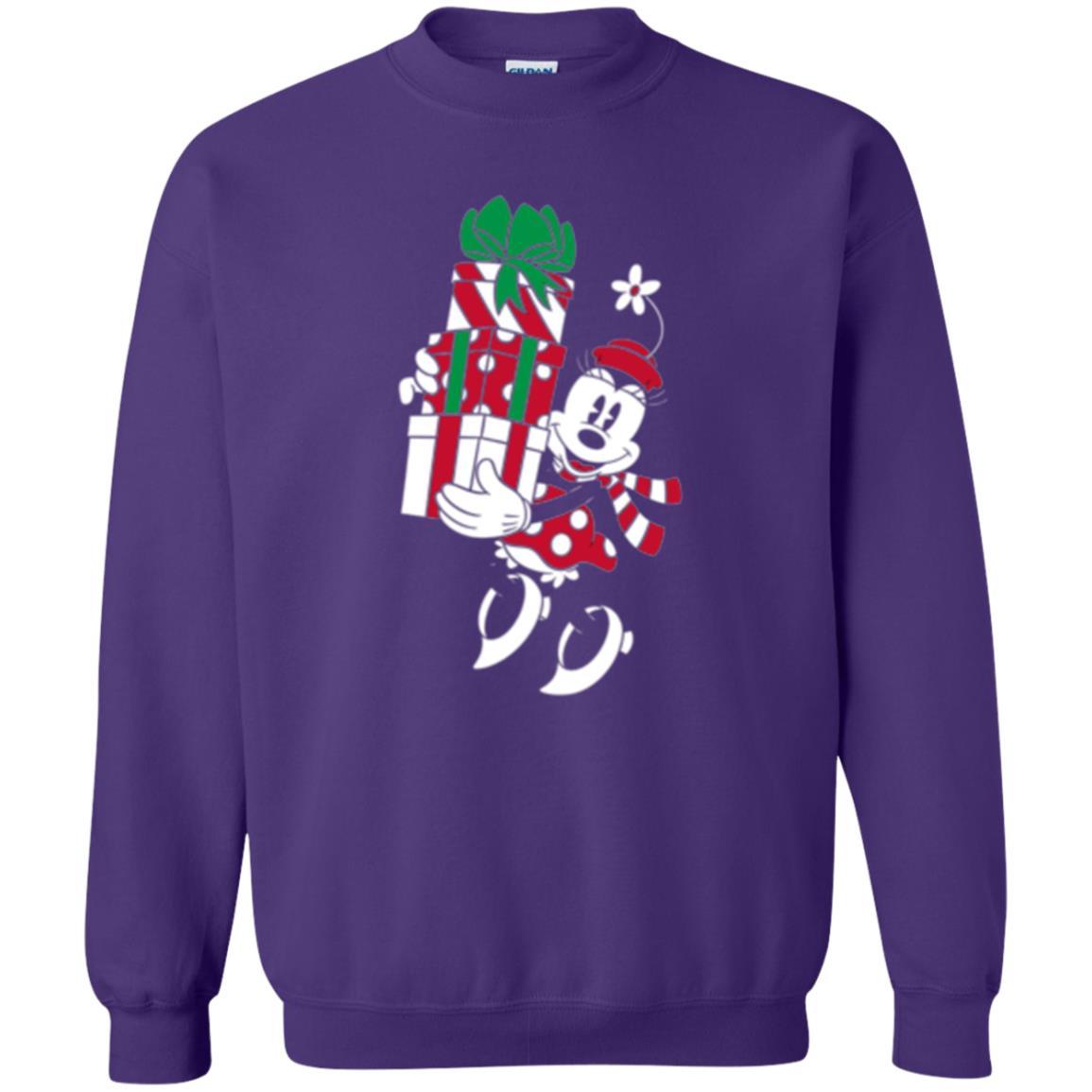 Christmas T-shirt Disney Minnie Mouse Christmas Gifts Purple