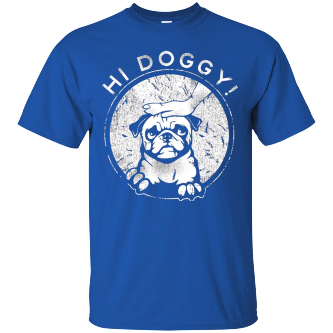 Dog Lovers T-shirt Hi Doggy Royal