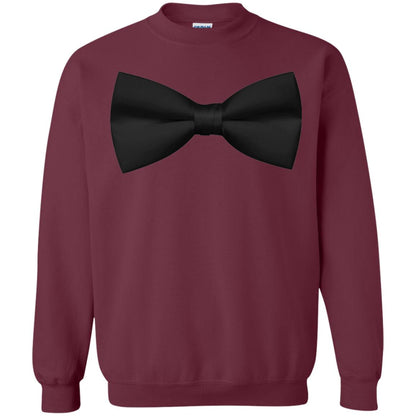 Big Black Bow Tie Tee Shirt Maroon