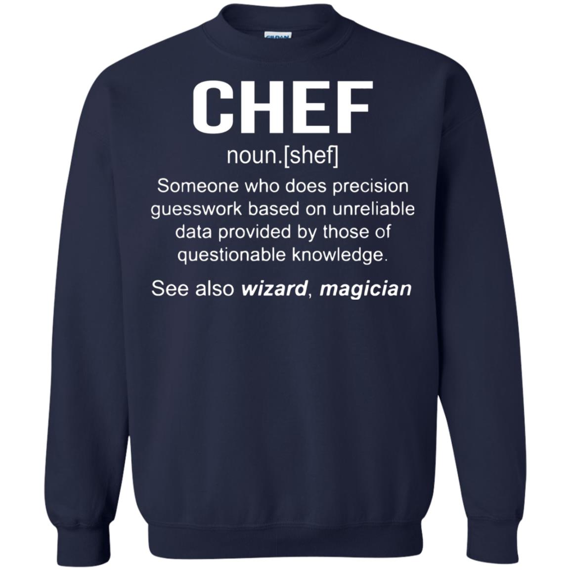 Funny Chef Meaning Shirt Chef Noun Definition Navy