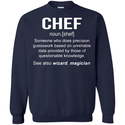 Funny Chef Meaning Shirt Chef Noun Definition Navy