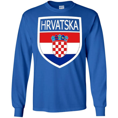 Croatia Shield T-shirt Hrvatska Patch Croatian Flag Badge Royal