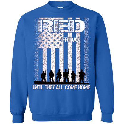 Red Friday Military T-shirt Untill They All Come Home Royal